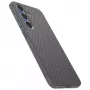 Protective phone case Spigen Liquid Air for Galaxy S25 — Marble Grey, slim, shock-absorbing