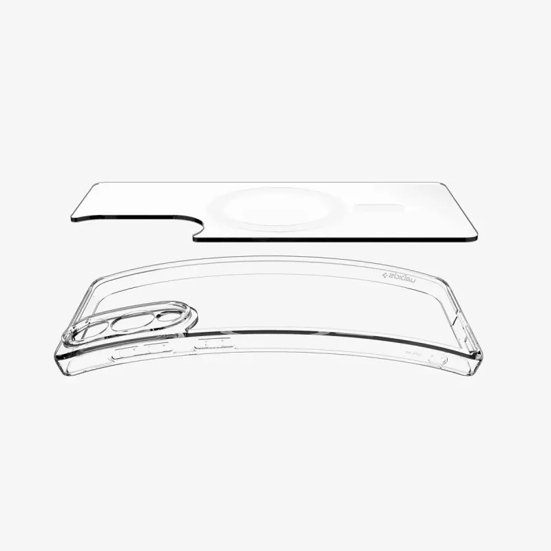 Cover Spigen Galaxy S25 Edge Clear White Transparent 6.7 inch