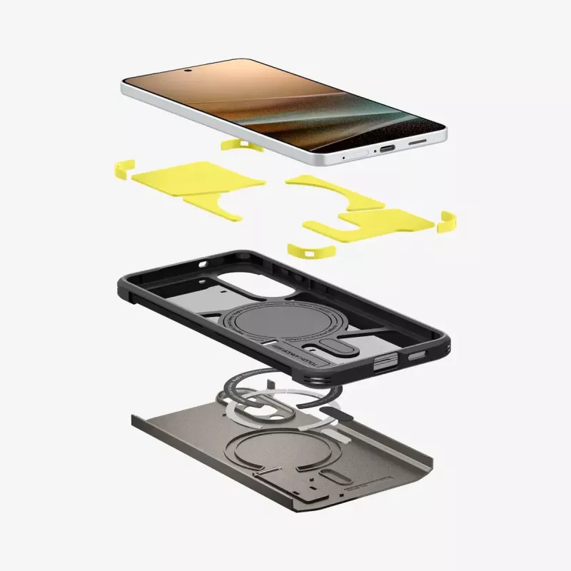 Cover Spigen Galaxy S25 Edge Tough Armor AI MagFit Gunmetal