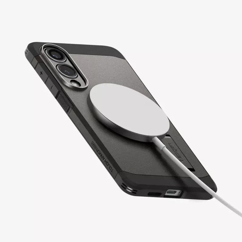 Cover Spigen Galaxy S25 Edge Tough Armor AI MagFit Gunmetal