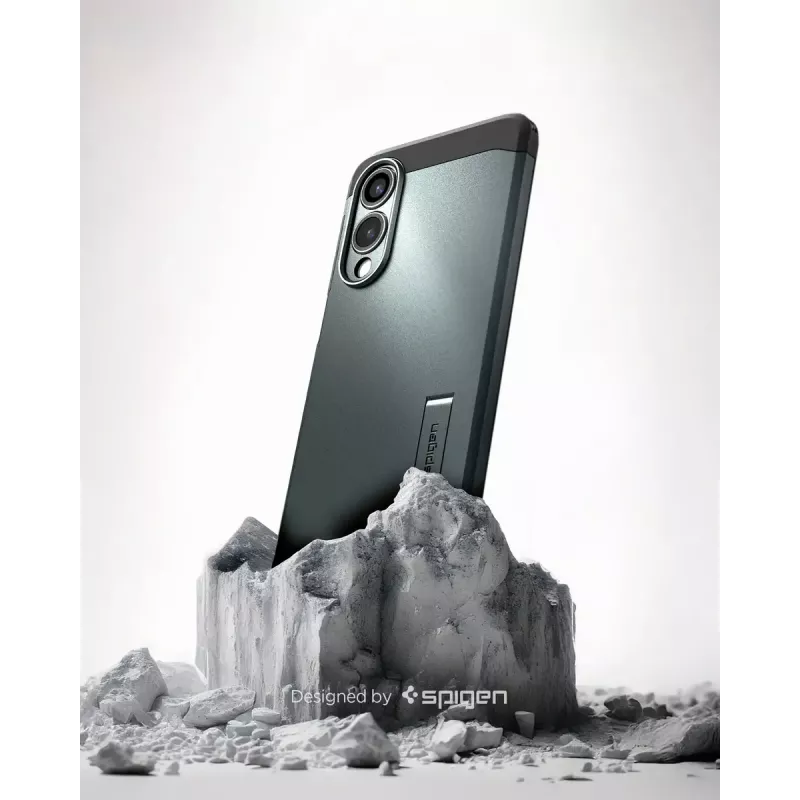 Cover Spigen Galaxy S25 Edge Tough Armor AI Abyss Green