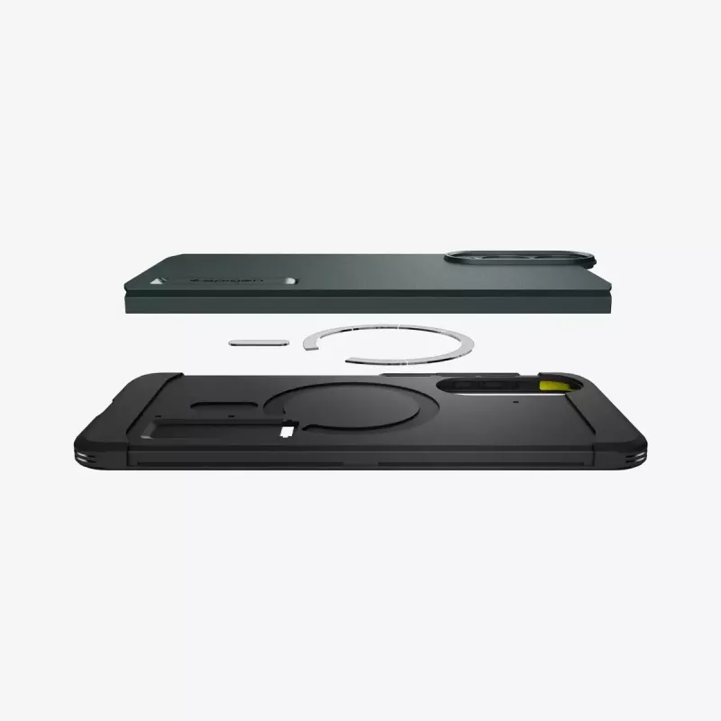 Cover Spigen Galaxy S25 Edge Tough Armor AI Abyss Green