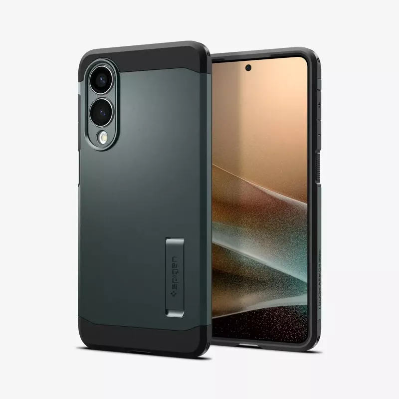 Cover Spigen Galaxy S25 Edge Tough Armor AI Abyss Green