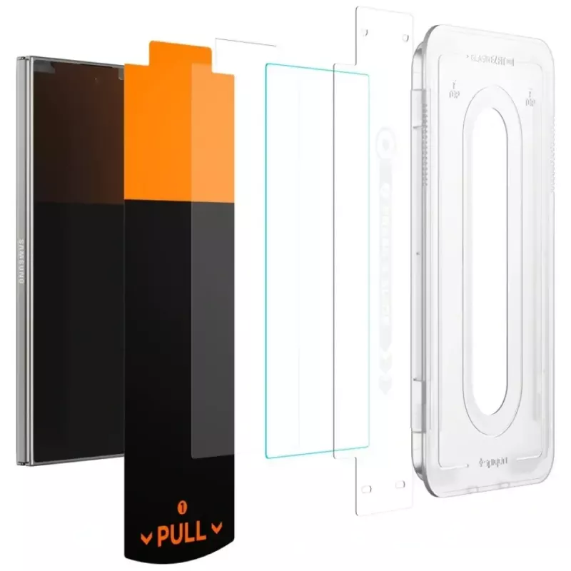 Screen protector Spigen Glas.TR EZ FIT Pro for Samsung Galaxy Z Fold 7 — transparent, 2 pcs