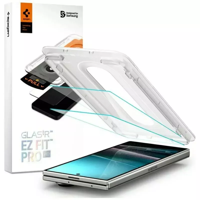 Screen protector Spigen Glas.TR EZ FIT Pro for Samsung Galaxy Z Fold 7 — transparent, 2 pcs