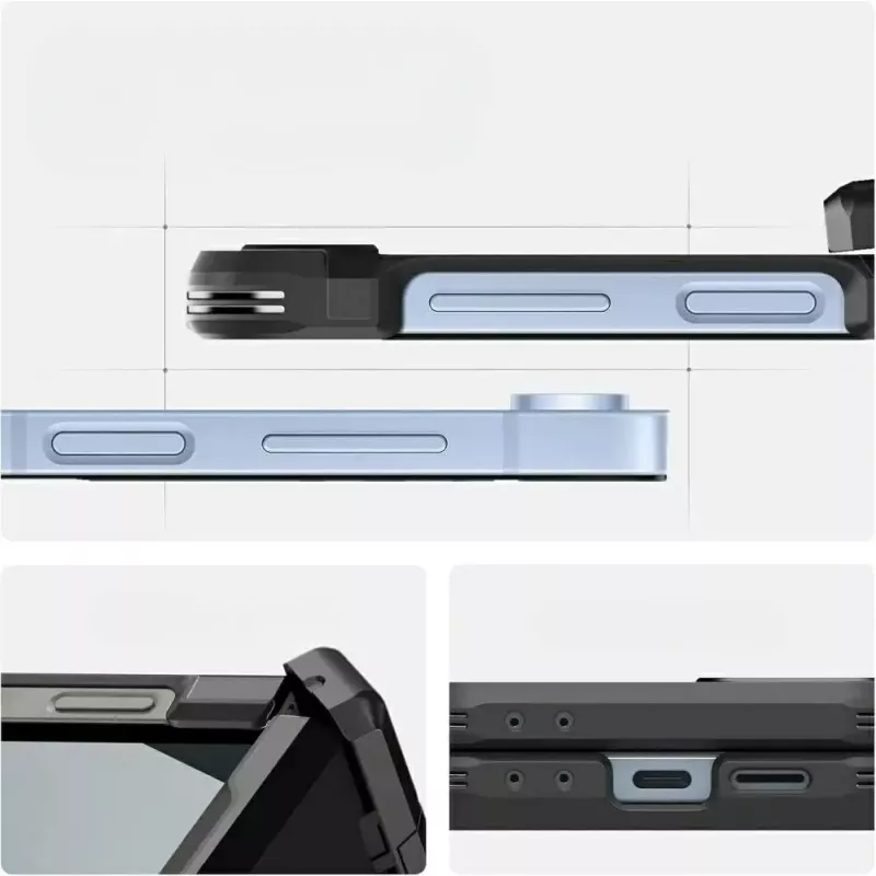 Protective case Spigen Tough Armor Pro Mag for Galaxy Z Flip 7 FE — black
