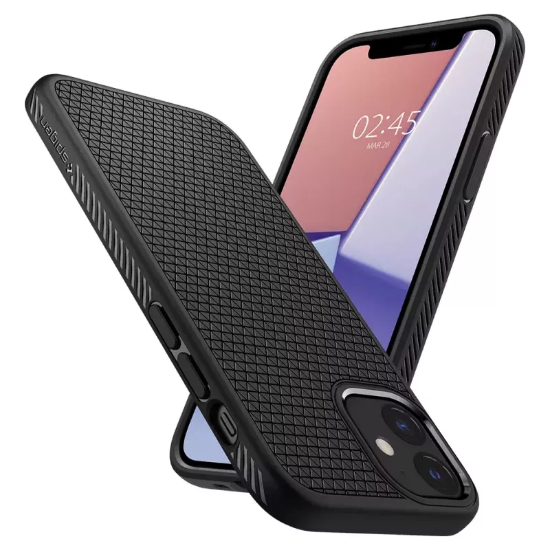 Cover Spigen Liquid Air iPhone 12 12 Pro Black