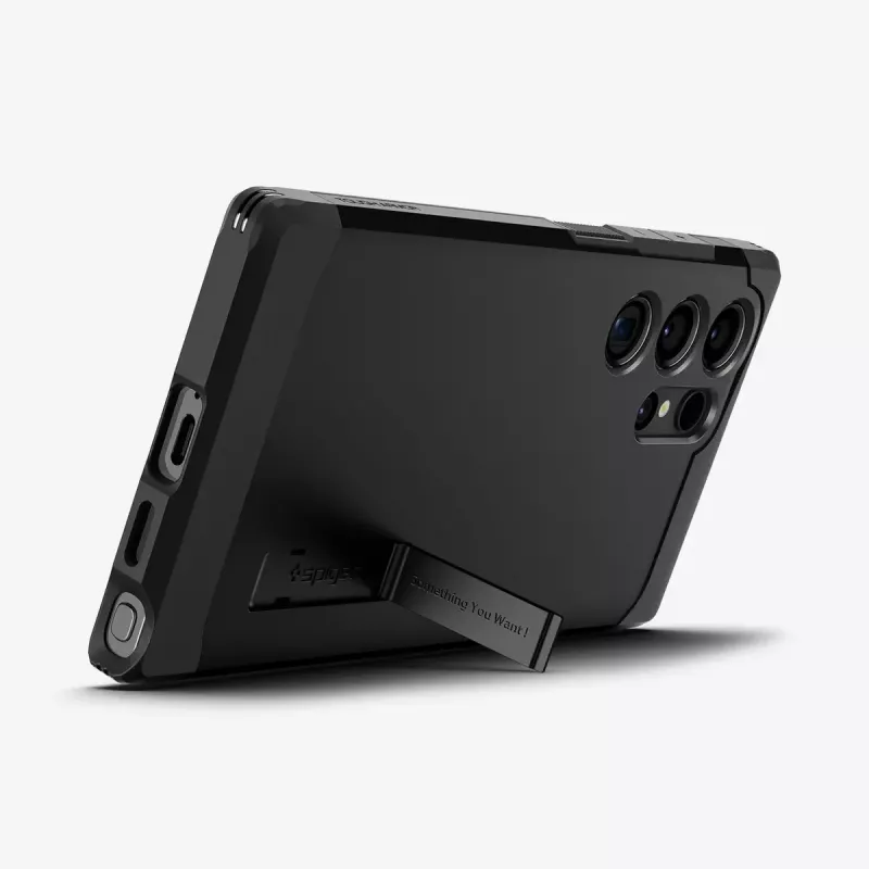 Spigen Tough Armor mobile phone case Black Galaxy S24 Ultra 17.3 cm