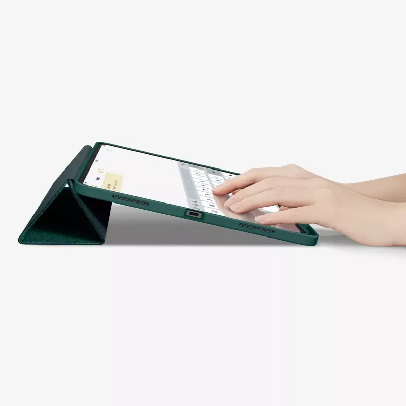 Flip case Spigen Urban Fit 33 cm (13 inch) for iPad Pro 2024 Green