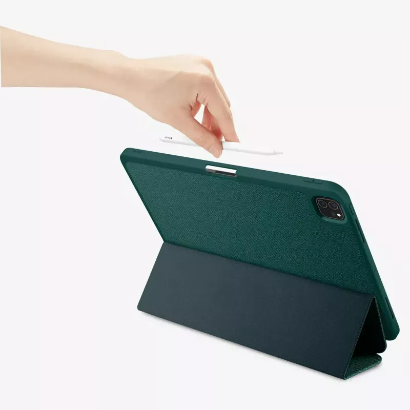 Flip case Spigen Urban Fit 33 cm (13 inch) for iPad Pro 2024 Green