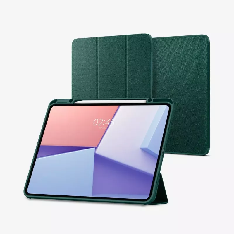 Flip case Spigen Urban Fit 33 cm (13 inch) for iPad Pro 2024 Green