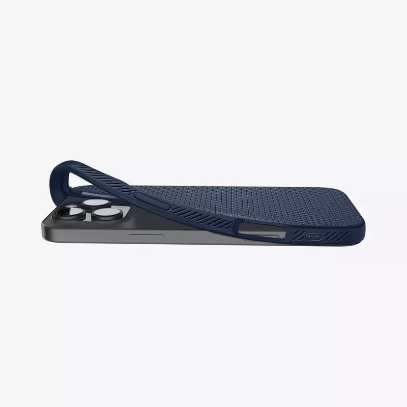 Spigen Liquid Air mobile phone case Cover Navy for iPhone 16 Pro Max