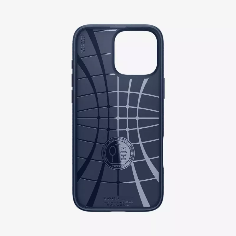 Spigen Liquid Air mobile phone case Cover Navy for iPhone 16 Pro Max