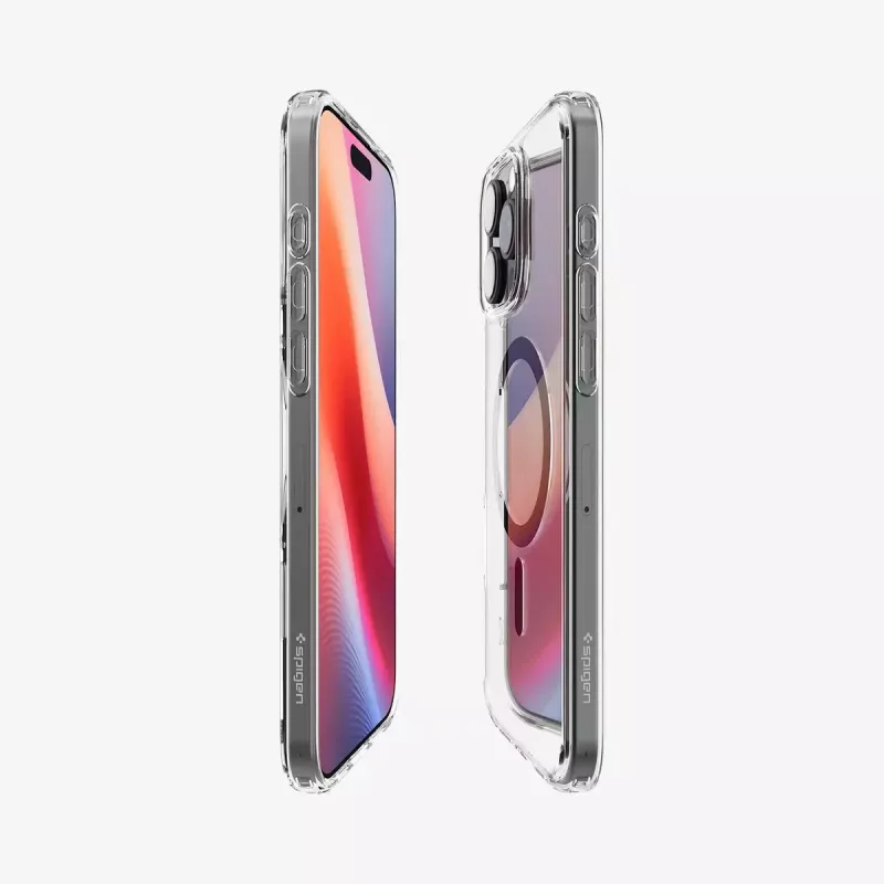 Spigen Ultra Hybrid (MagFit) mobile phone case 17.5 cm Graphite Transparent