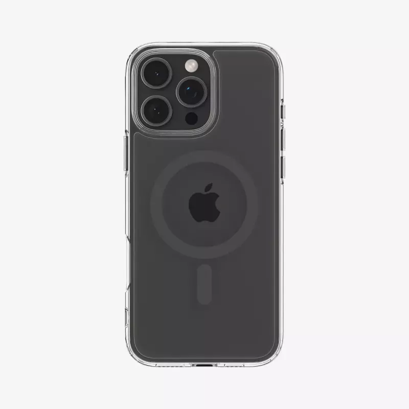 Spigen Ultra Hybrid (MagFit) mobile phone case 17.5 cm Graphite Transparent