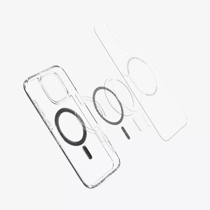 Spigen Ultra Hybrid (MagFit) mobile phone case 17.5 cm Transparent