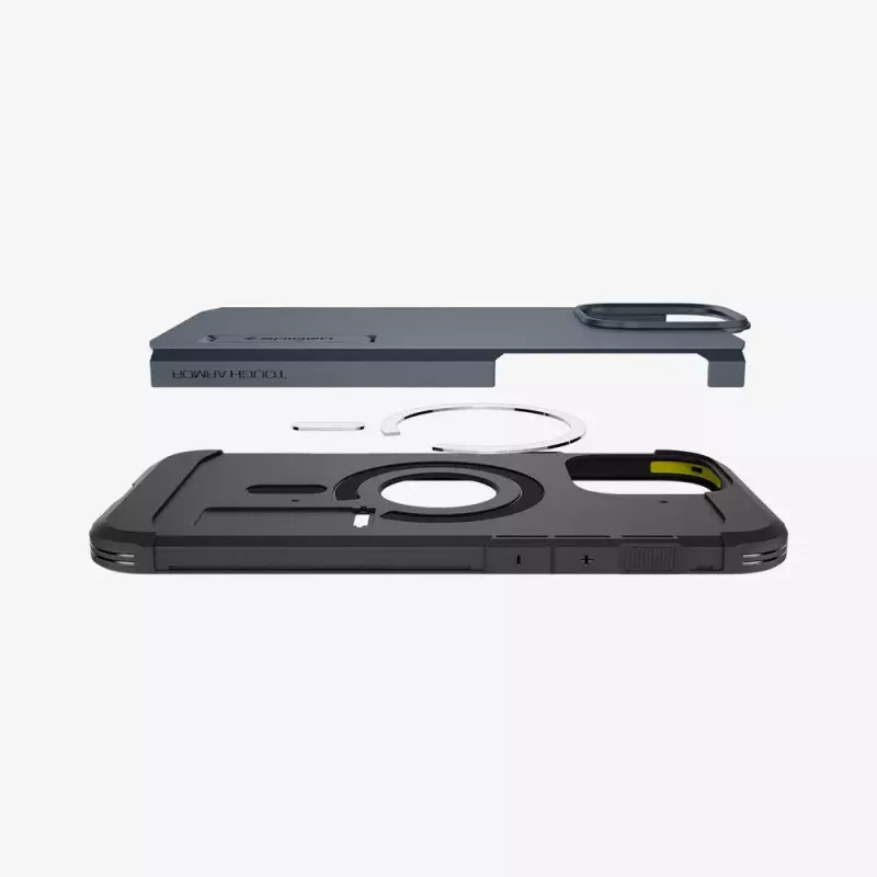 Spigen Tough Armor AI mobile phone case Cover Grey for iPhone 16 Pro Max