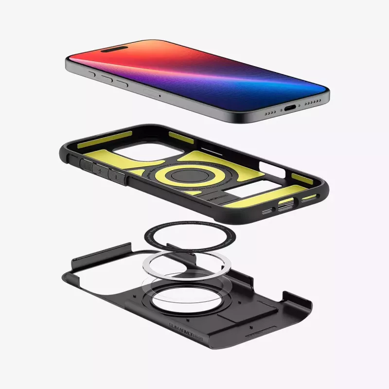 Spigen Slim Armor (MagFit) mobile phone case Cover Black 17.5 cm