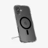 Spigen Ultra Hybrid (MagFit) mobile phone case Cover Black Transparent for iPhone 16 Plus