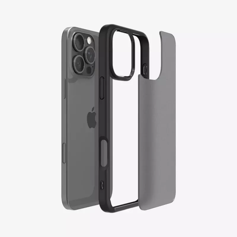 Spigen Ultra Hybrid mobile phone case Black for iPhone 16 Pro 6.3 inch