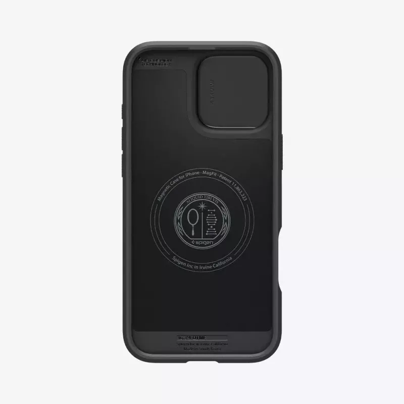 Spigen Optik Armor mobile phone case Cover Black for iPhone 16 Pro