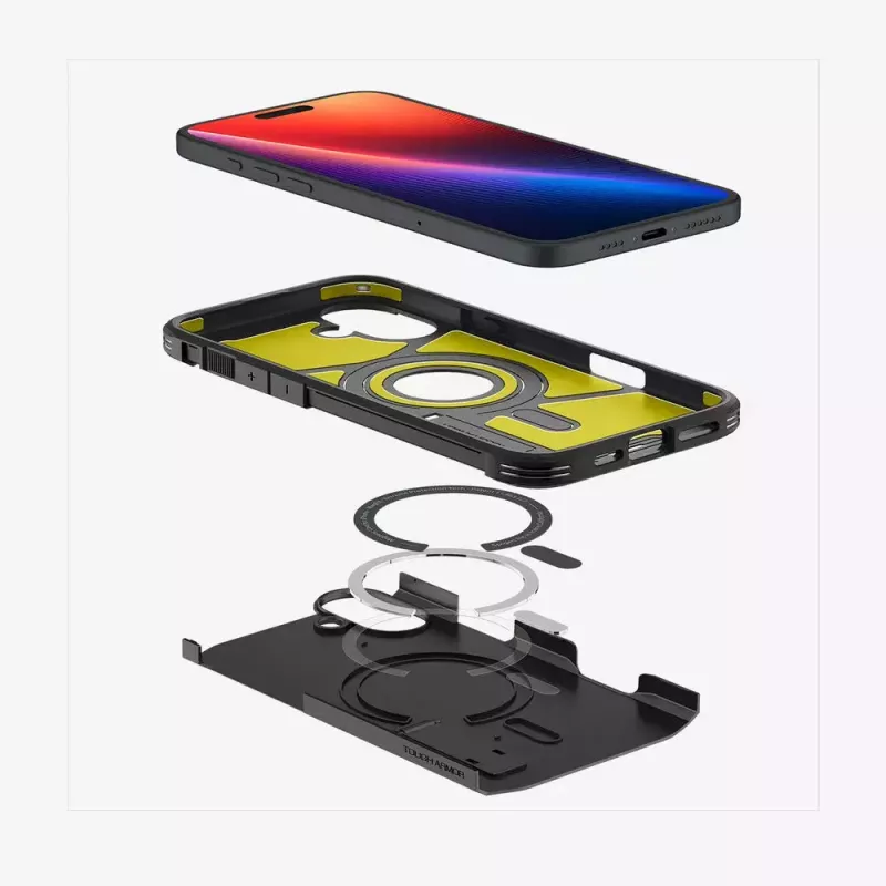 Spigen Tough Armor AI (MagFit) mobile phone case Cover Black 15.5 cm