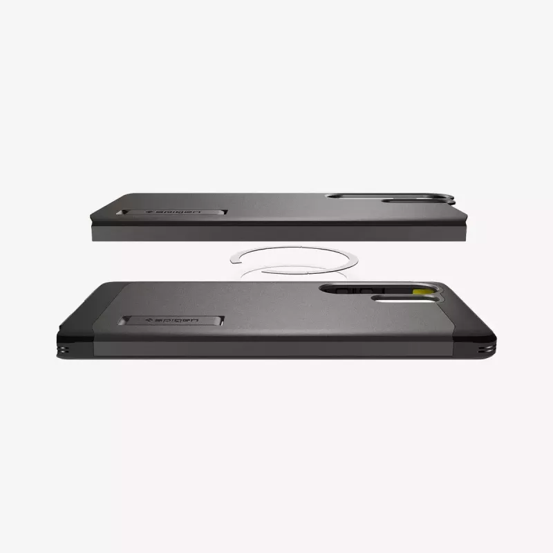 Cover Spigen Galaxy S25 Ultra Tough Armor AI Gunmetal Monochromatic