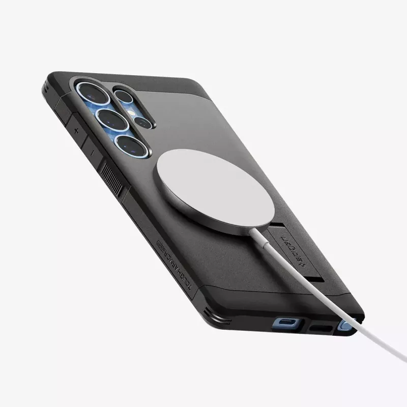 Cover Spigen Galaxy S25 Ultra Tough Armor AI Gunmetal Monochromatic