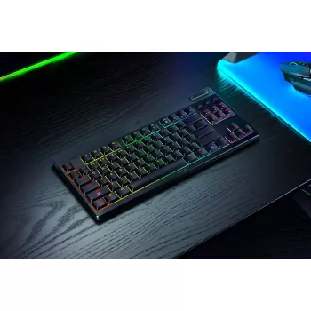 Razer BlackWidow V4 Low-Profile Tenkeyless HyperSpeed keyboard Gaming USB RF Wireless Bluetooth QWERTY US International Black