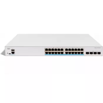 Network switch Cisco CATALYST 1300X 24-port 2.5GE UPoE with 4x10G SFP+ uplinks (model C1300X-24MU-4X)