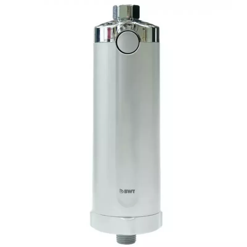 BWT Quick & Clean anti-limescale shower filter system, white
