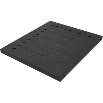 Wirewin SHELF 1000 1U BL Fixed Rack Shelf, 19 inch, 1U, 1000 mm Deep, Steel, Black, 50 kg Load