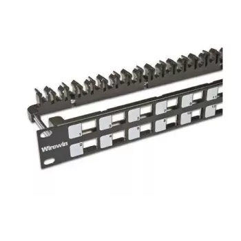 Patch Panel 1U Wirewin WKS PANEL 24 BLACK