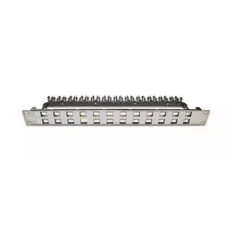 Patch Panel 1U Wirewin WKS PANEL 24 NICKEL slim