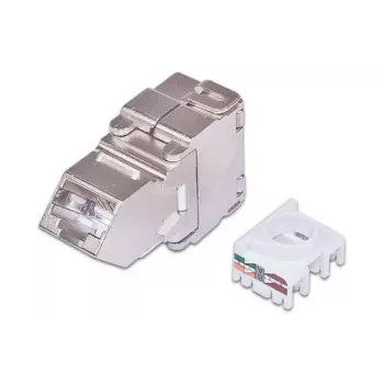 Keystone Module Wirewin WKS JACK KAT6A STP 45 Angled Silver
