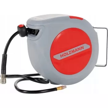 Air hose reel Holzmann LSR20AIR with 20 m hose, retractable wall-mounted compressor accessory