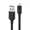 Mobile phone cable ALOGIC ELPA8P02-BK Black 2 m USB A Lightning