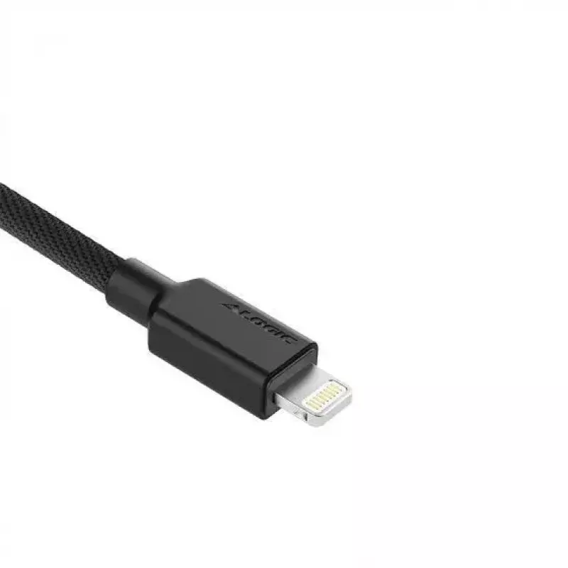 Mobile phone cable ALOGIC ELPA8P02-BK Black 2 m USB A Lightning