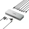 Laptop dock / port replicator ALOGIC TB4DU4 — Wired Thunderbolt, 96W, SD/MicroSD reader, 3.5mm, Aluminium/ABS