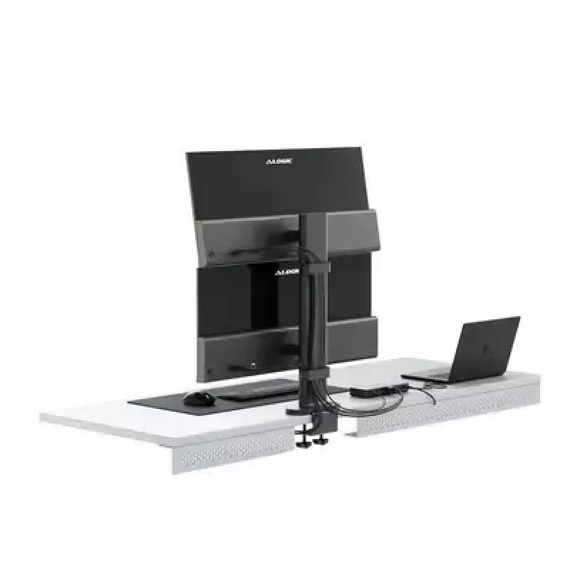 Monitor mount ALOGIC ED34VMSSGR clamp stand for up to 34 inch screens, dual display, 12 kg capacity, grey