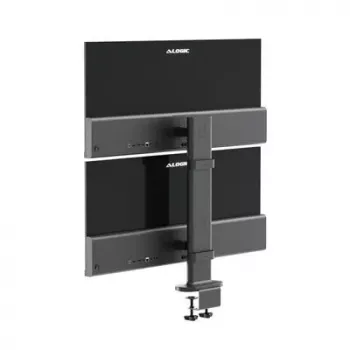 Monitor mount ALOGIC ED34VMSSGR clamp stand for up to 34 inch screens, dual display, 12 kg capacity, grey