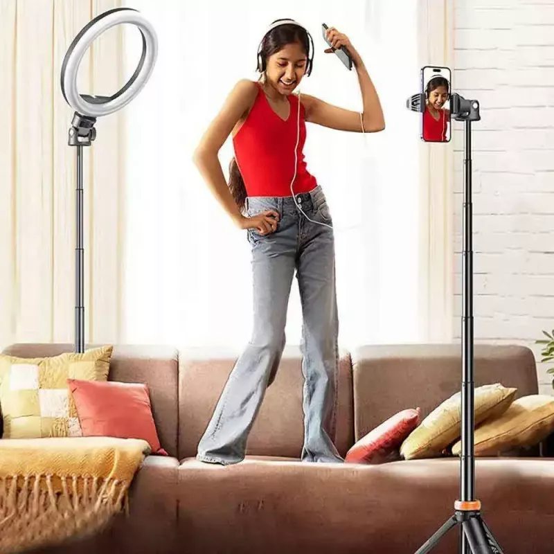 Selfie Stick Tripod Tech‑Protect L035 — adjustable height, lightweight portable holder