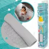 Anti-slip bath mat gray