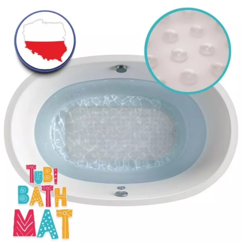 Anti-slip bath mat gray