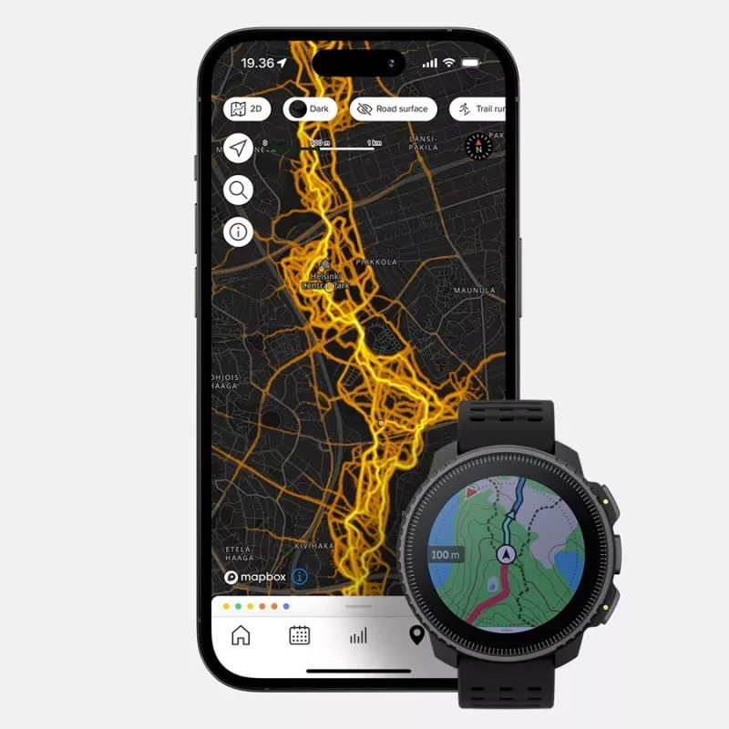 Suunto SS050862000 smartwatch / sport watch 3.56 cm (1.4) Dot-matrix 49 mm 280 x 280 pixels Touchscreen Black GPS (satellite)