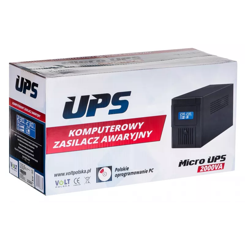 Ups Uninterruptible Power Supply Volt Polska Micro 2000VA 1200W