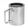 Helikon Thermal mug with lid 250 ml Silver, Black
