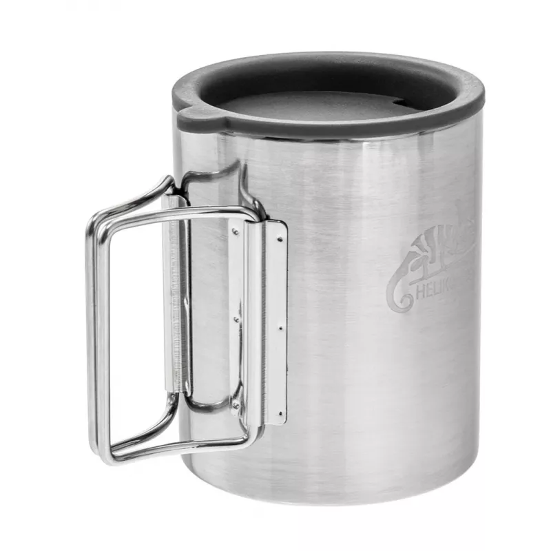 Helikon Thermal mug with lid 250 ml Silver, Black