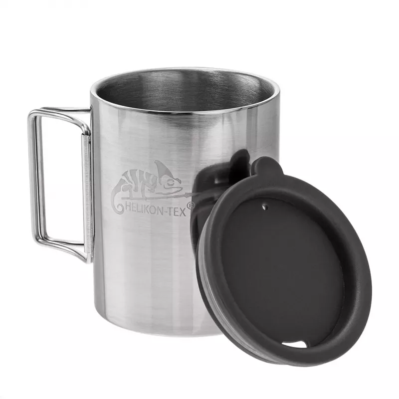 Helikon Thermal mug with lid 250 ml Silver, Black