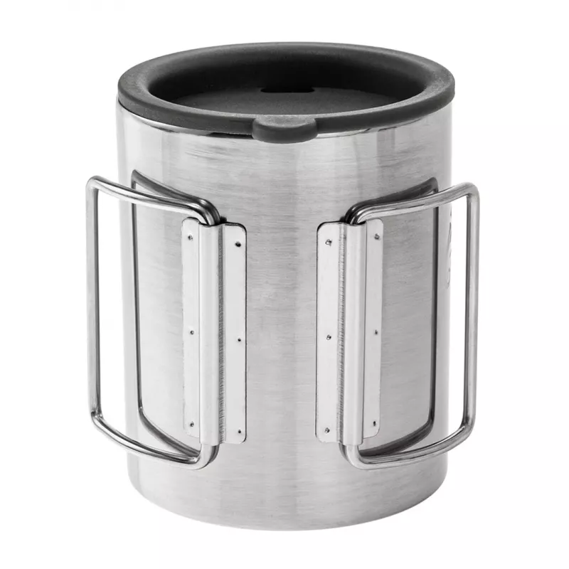 Helikon Thermal mug with lid 250 ml Silver, Black